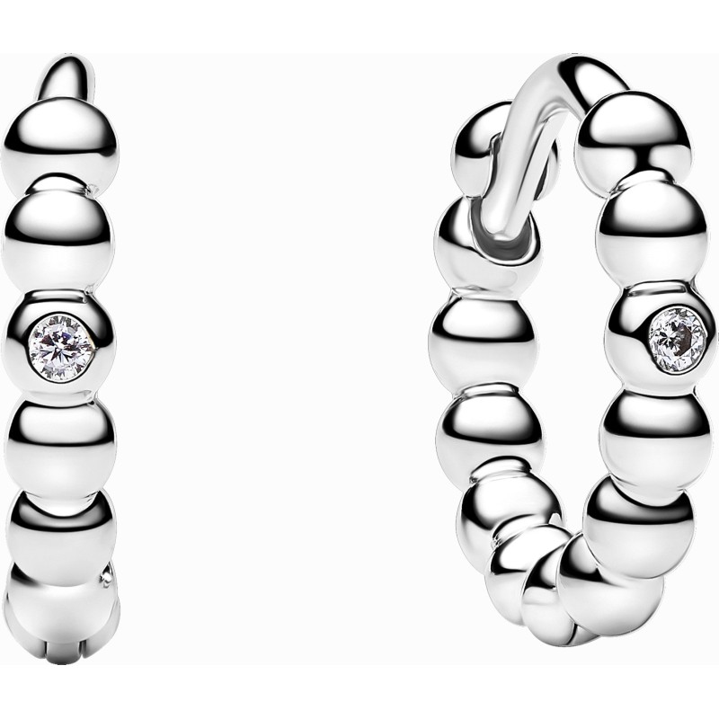 Pendientes Pandora de Aro en plata de ley Abrazo Cuentas 294823C01