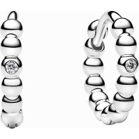 Pendientes Pandora de Aro en plata de ley Abrazo Cuentas 294823C01