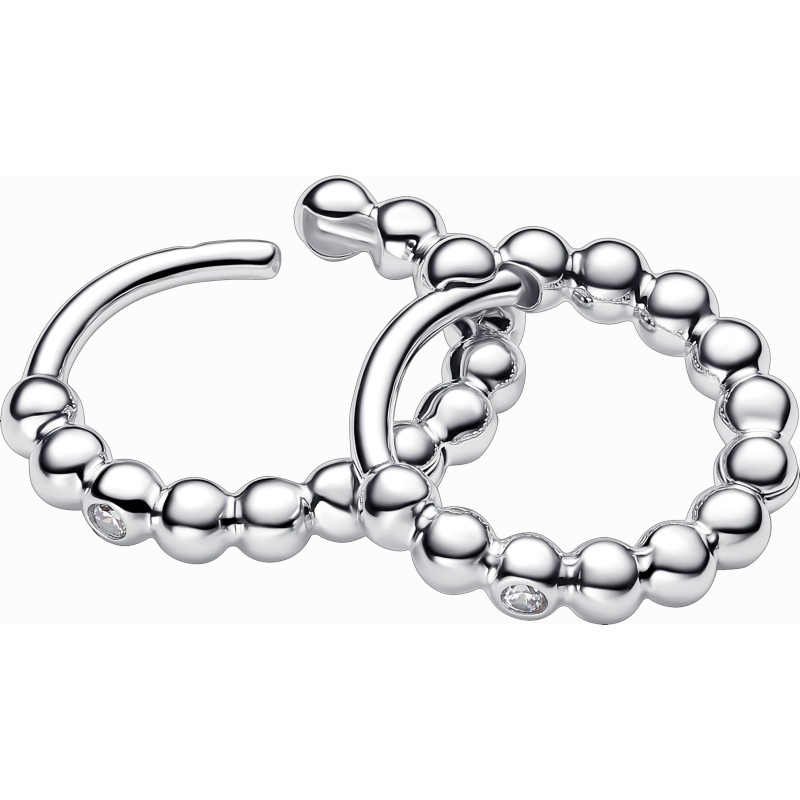 Pendientes Pandora de Aro en plata de ley Abrazo Cuentas 294823C01