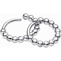 Pendientes Pandora de Aro en plata de ley Abrazo Cuentas 294823C01