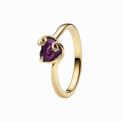 Anillo Pandora dorado Corazón Morado Sally de Pesadilla antes de Navidad de Disney 164734C01