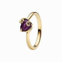 Anillo Pandora dorado Corazón Morado Sally de Pesadilla antes de Navidad de Disney 164734C01