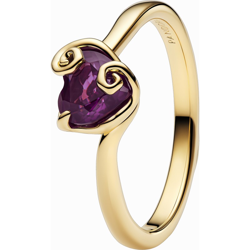 Anillo Pandora dorado Corazón Morado Sally de Pesadilla antes de Navidad de Disney 164734C01