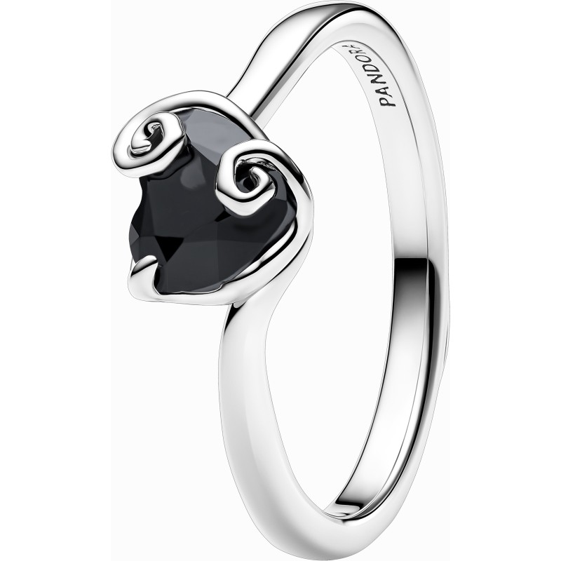 Anillo Pandora plata Corazón Negro Sally de Pesadilla antes de Navidad Disney 194733C01