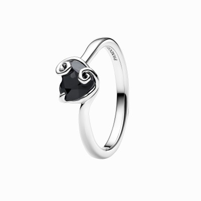 Anillo Pandora plata Corazón Negro Sally de Pesadilla antes de Navidad Disney 194733C01