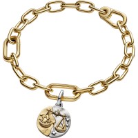 Charm Medallón Pandora plata y dorado Zodiaco Libra 764983C01