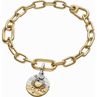 Charm Medallón Pandora plata y dorado Zodiaco Cáncer 764984C01