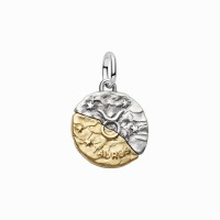 Charm Medallón Pandora plata y dorado Zodiaco Tauro 764986C01