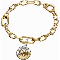 Charm Medallón Pandora plata y dorado Zodiaco Tauro 764986C01