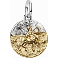 Charm Medallón Pandora plata y dorado Zodiaco Sagitario 764988C01