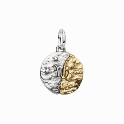 Charm Medallón Pandora plata y dorado Zodiaco Virgo 764992C01 2
