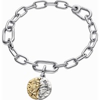 Charm Medallón Pandora plata y dorado Zodiaco Virgo 764992C01