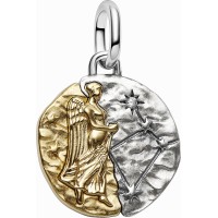 Charm Medallón Pandora plata y dorado Zodiaco Virgo 764992C01