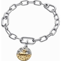 Charm Medallón Pandora plata y dorado Zodiaco Aries 764993C01