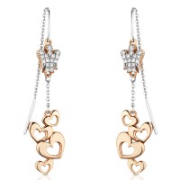 Pendiente Largo Ángel Pavé GIA324