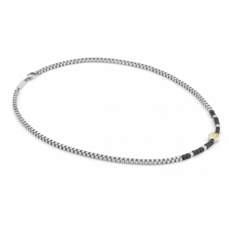 Collar Voyage Hematites y Acero Ancla 022512 002