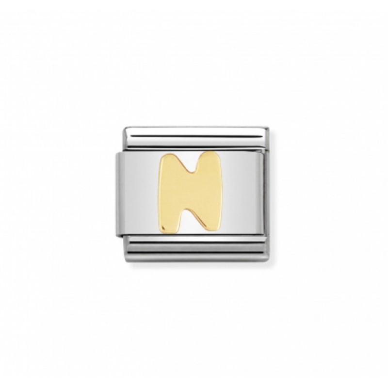 Link Classic Letra N acero/oro 030101 14