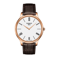 Reloj Tissot Tradition Ip Rosa Piel Marrón T0634093601800