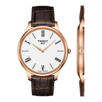 Reloj Tissot Tradition Ip Rosa Piel Marrón T0634093601800