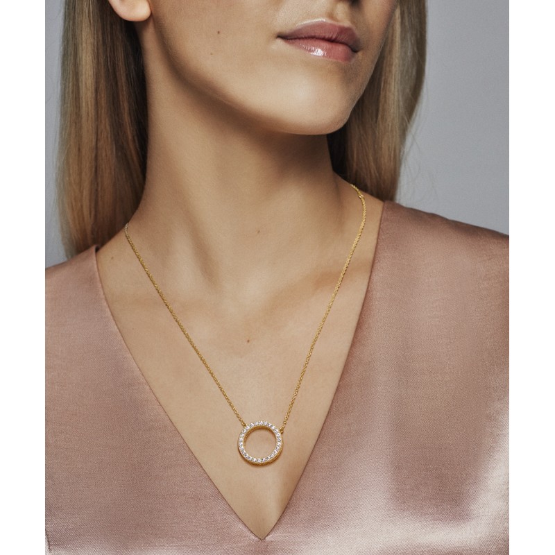 Collar Shine Corazones de Pandora 367121CZ