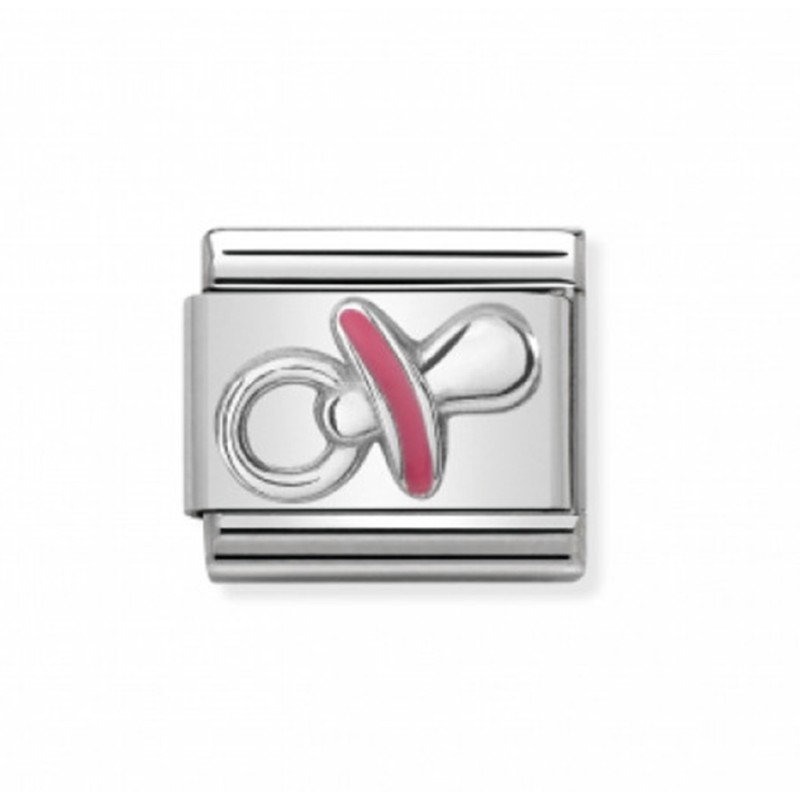 Link Nomination Acero y Plata Chupete Rosa 330202 39