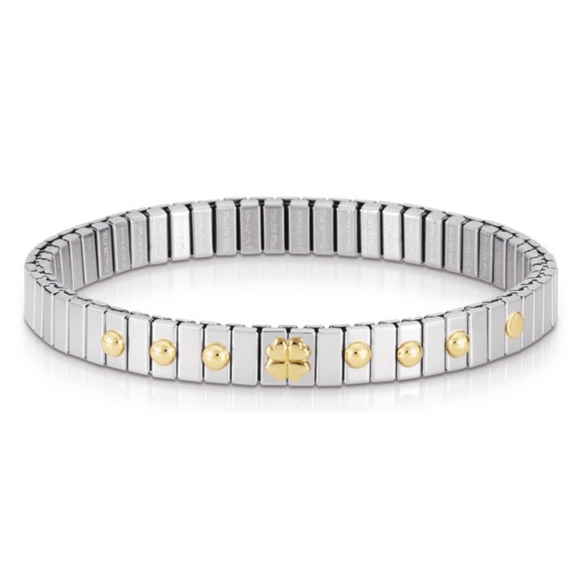 Pulsera Nomination XTE Acero y Oro Trebol 042001 004