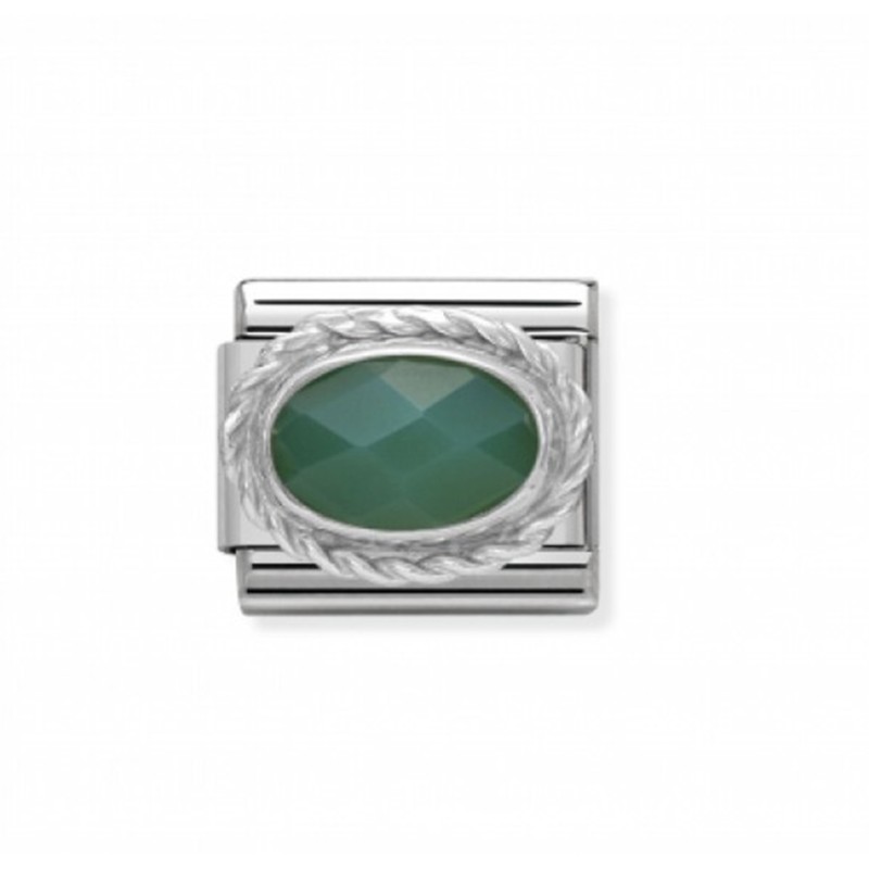 Link Classic Nomination Agata Verde 330503 27 | Joyería River