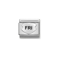 Link Nomination Acero y Plata "Fri" 330101 45 | Joyería River