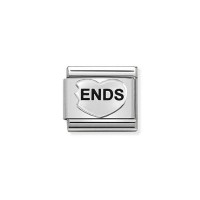Link Nomination Acero y Plata "ends" 330101 46 | Joyería River