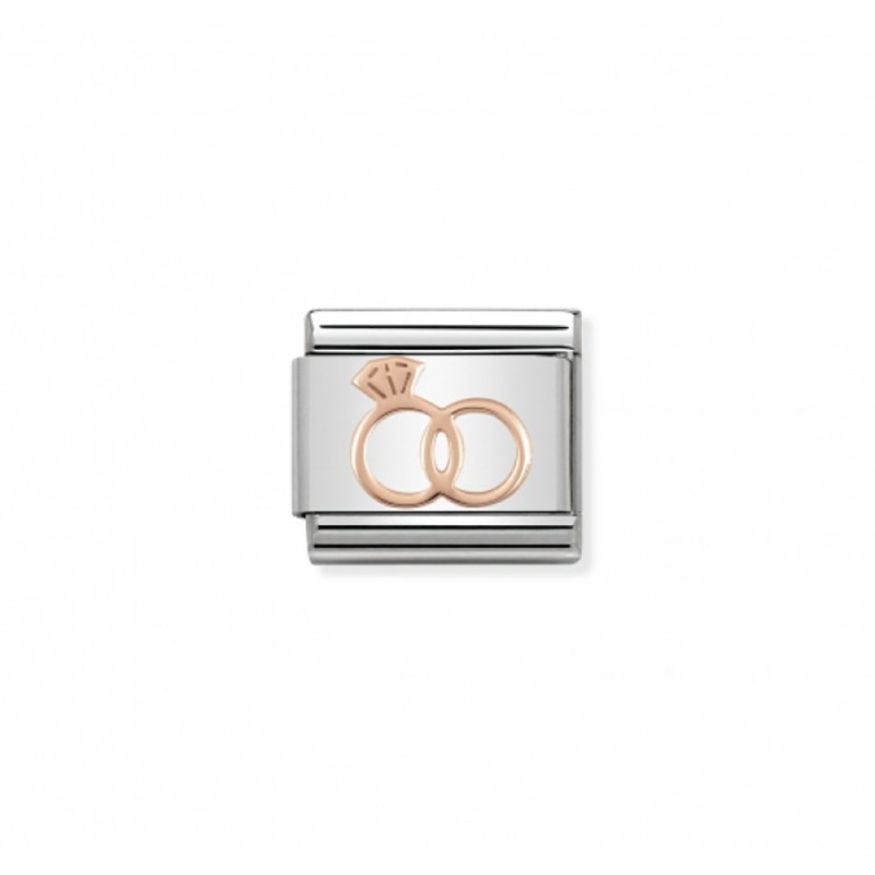 Link Nomination Acero y Oro Rosa "Alianzas" 430104 13 | Joyería River