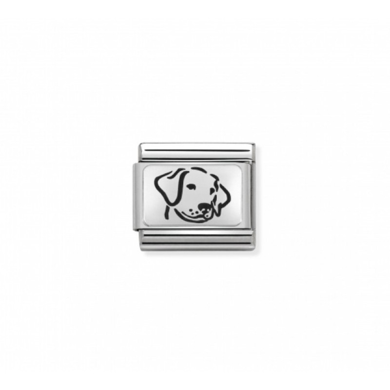 Link Nomination Acero y Plata "Perro" 330109 06 | Joyería River