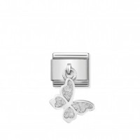 Link Nomination Acero y Plata Colgante"Mariposa" 331805 03 | Joyerí...