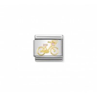 Link Nomination Acero y Oro "Bicicleta Versailles" 030285 40 | Joye...